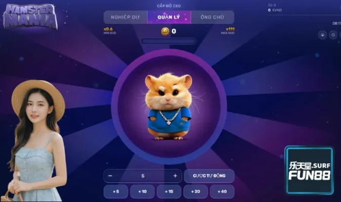 Chuột Hamster có cách đặt cược đơn giản, thưởng hấp dẫn