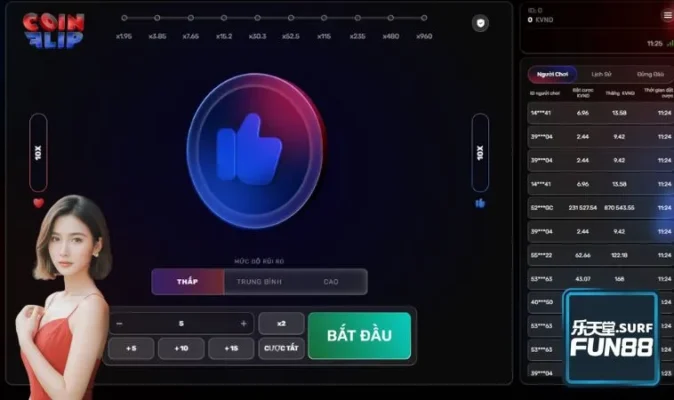 Tung Đồng Xu có tỷ lệ thắng siêu cao anh em đừng chần chừ kẻo lỡ